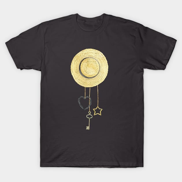 Straw hat T-Shirt by Kalindi Priya